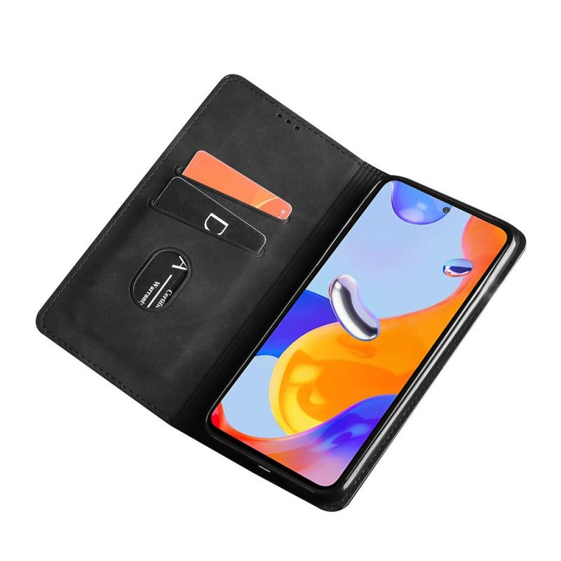 Flipové Puzdro Xiaomi Redmi Note 11 Pro / 11 Pro 5G Kožené Puzdro Dizajn Na Dotyk Pokožky