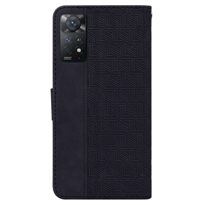 Kožené Puzdro Xiaomi Redmi Note 11 Pro / 11 Pro 5G Remienok Vzor