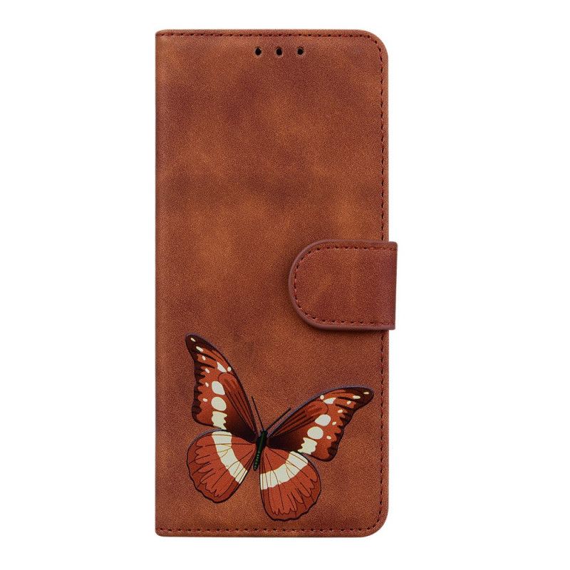 Kožené Puzdro Xiaomi Redmi Note 11 Pro / 11 Pro 5G Skin-touch Butterfly