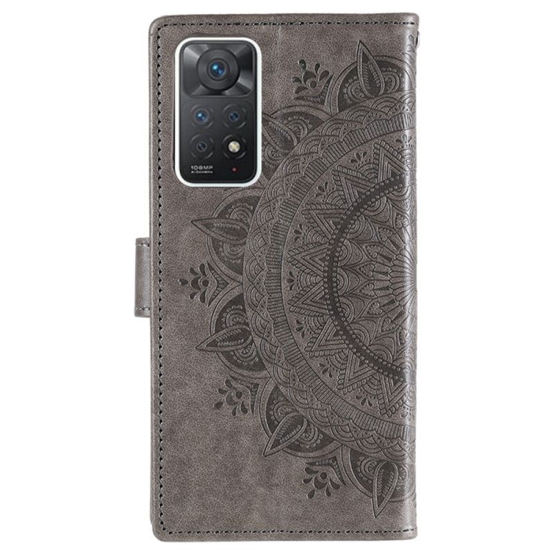 Kožené Puzdro Xiaomi Redmi Note 11 Pro / 11 Pro 5G Slnečná Mandala