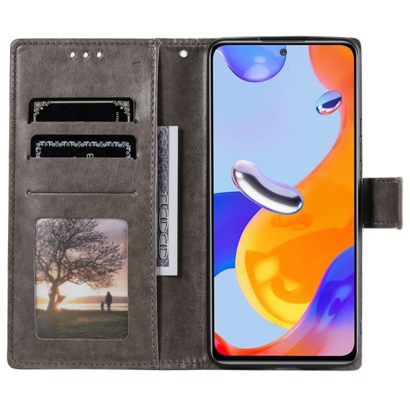 Kožené Puzdro Xiaomi Redmi Note 11 Pro / 11 Pro 5G Slnečná Mandala