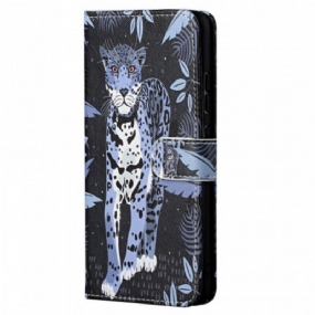 Kožené Puzdro Xiaomi Redmi Note 11 Pro / 11 Pro 5G Strappy Leopard