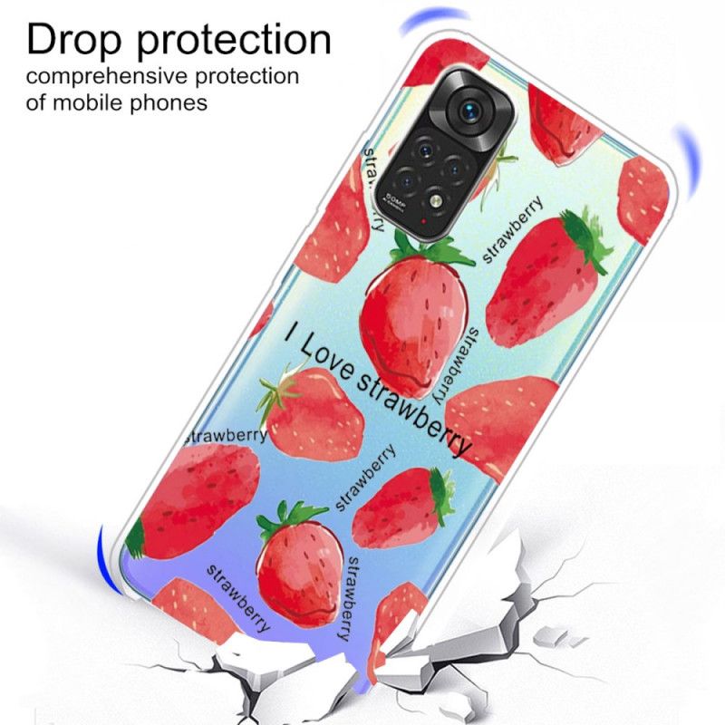 Kryt Xiaomi Redmi Note 11 Pro / 11 Pro 5G Jahody / I Love Strawberry