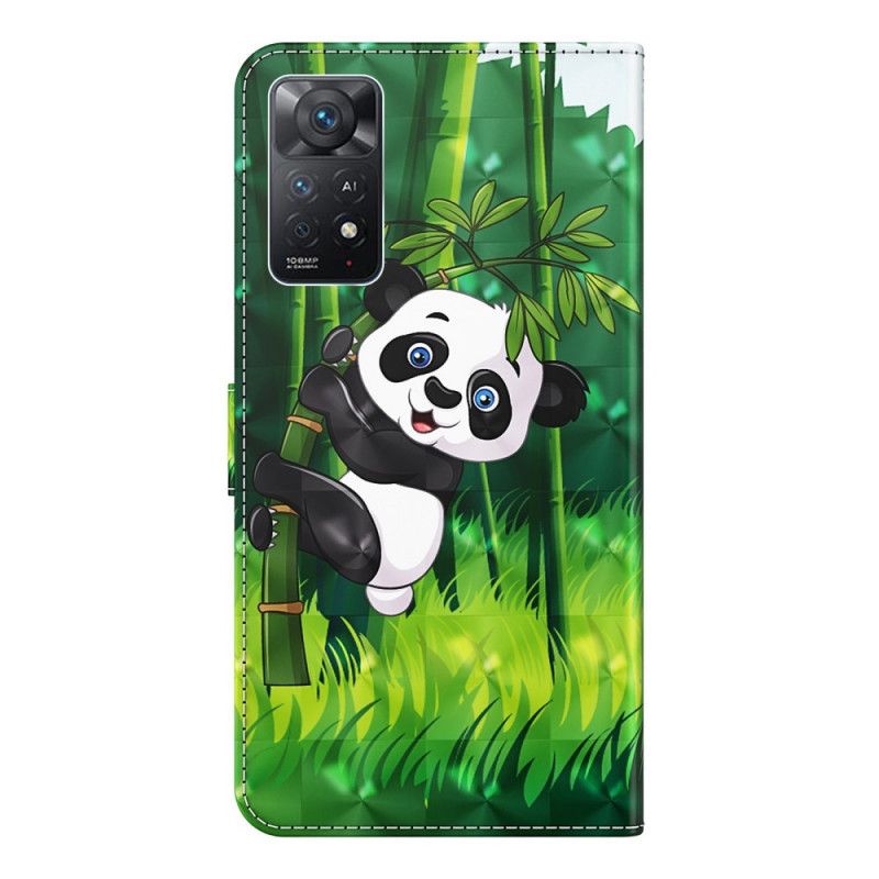 Peňaženkový Kryt Xiaomi Redmi Note 11 Pro / 11 Pro 5G Panda A Bambus