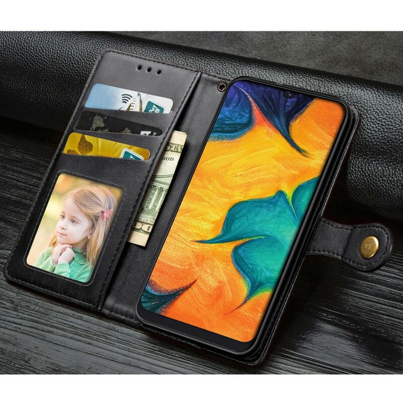 Peňaženkový Kryt Samsung Galaxy A30 Obchod V Štýle Kože