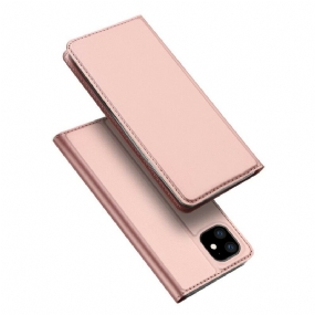 Flipové Puzdro iPhone 11 Kožené Puzdro Skin Pro Series Dux Ducis