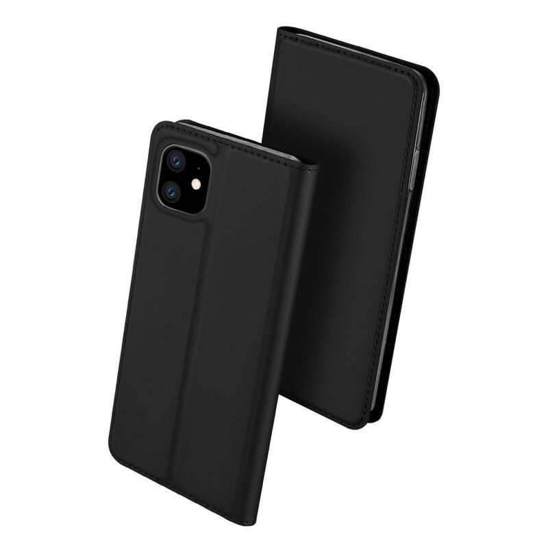 Flipové Puzdro iPhone 11 Kožené Puzdro Skin Pro Series Dux Ducis