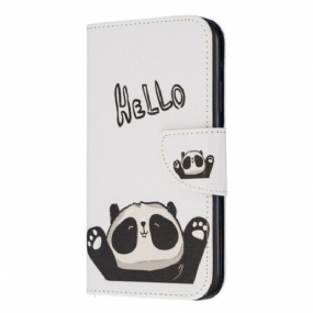 Kožené Puzdro iPhone 11 Ahoj Panda