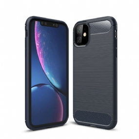 Kryt iPhone 11 Kartáčované Uhlíkové Vlákno