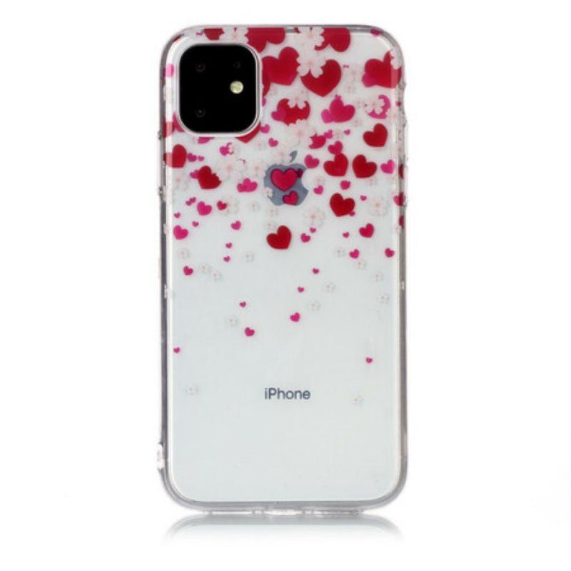 Kryt iPhone 11 Rain Of Hearts