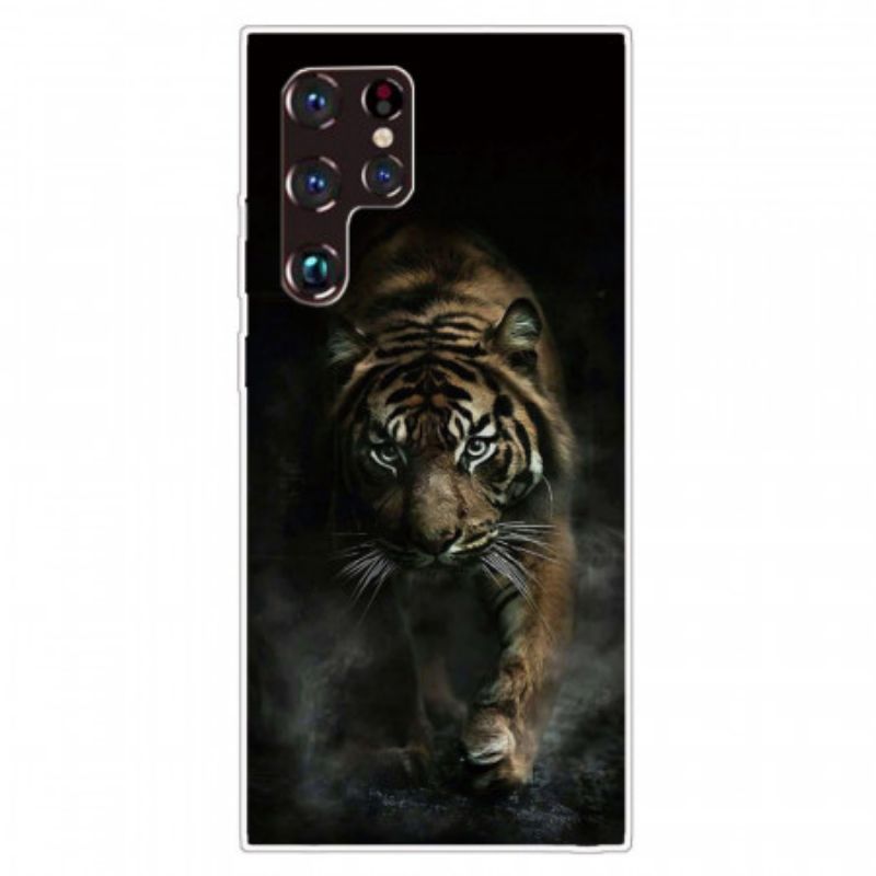 Kryt Samsung Galaxy S22 Ultra 5G Flexibilný Tiger