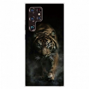 Kryt Samsung Galaxy S22 Ultra 5G Flexibilný Tiger