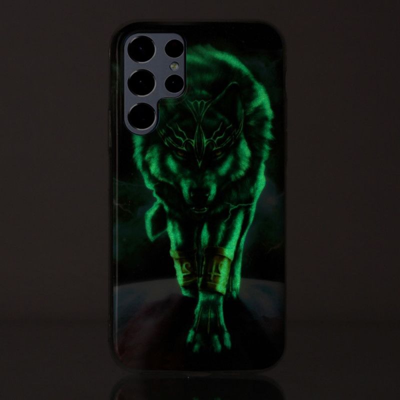 Kryt Samsung Galaxy S22 Ultra 5G Fluorescenčný Vlk