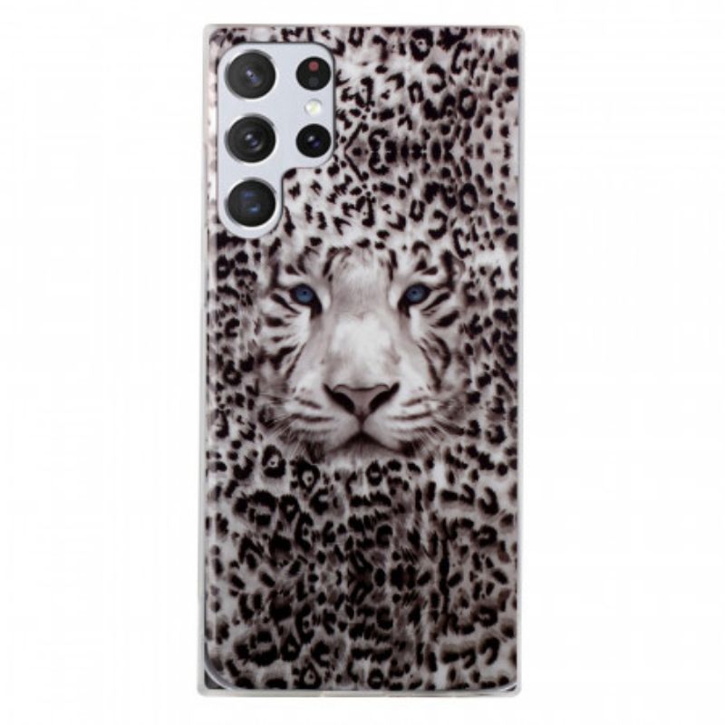 Kryt Samsung Galaxy S22 Ultra 5G Leopard Fluorescenčný