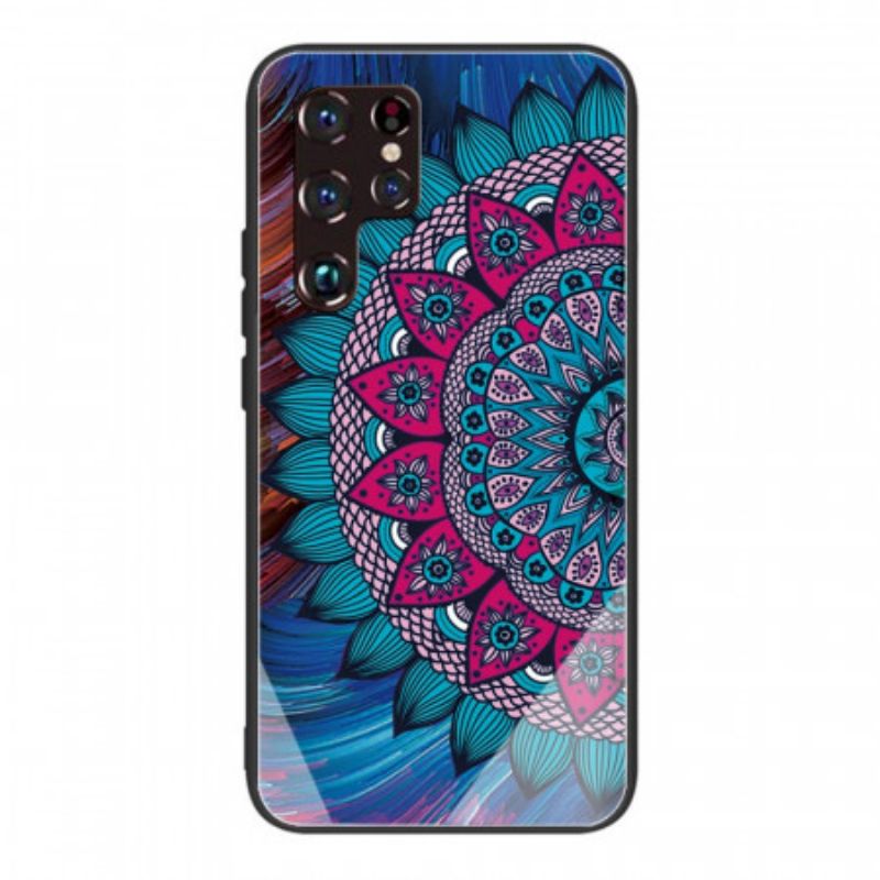 Kryt Samsung Galaxy S22 Ultra 5G Mandala Tvrdené Sklo