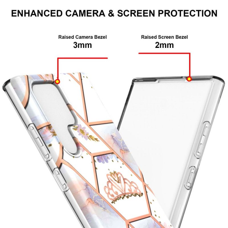 Kryt Samsung Galaxy S22 Ultra 5G Mramorovaná Koruna