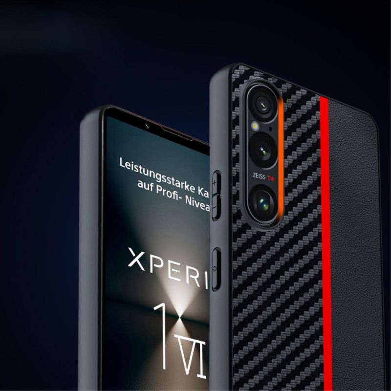 Kryt Sony Xperia 1 Vi Štýl Uhlíkových Vlákien