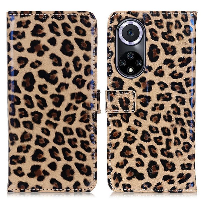 Peňaženkový Kryt Huawei Nova 9 Obyčajný Leopard