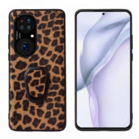 Kryt Huawei P50 Podpora Prsteňa V Štýle Leoparda