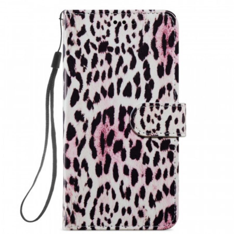 Flipové Puzdro Samsung Galaxy A13 5G / A04s Leopard Print