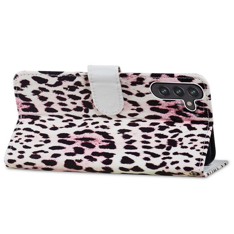 Flipové Puzdro Samsung Galaxy A13 5G / A04s Leopard Print