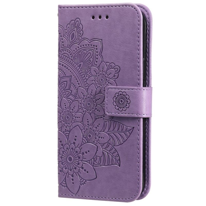 Kožené Puzdro Samsung Galaxy A13 5G / A04s Kvetinová Mandala