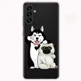 Kryt Samsung Galaxy A13 5G / A04s Funny Dogs