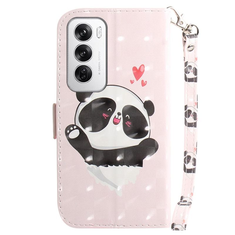 Puzdro Oppo Reno 12 5g Panda Love With Strap