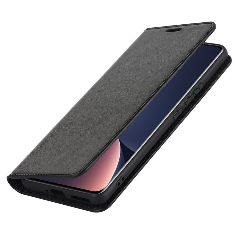 Flipové Puzdro Xiaomi 12 Pro Kožené Puzdro Pravá Koža