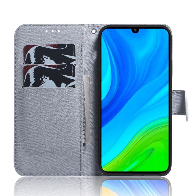 Kožené Puzdro Xiaomi 12 Pro Maľovanie Sov