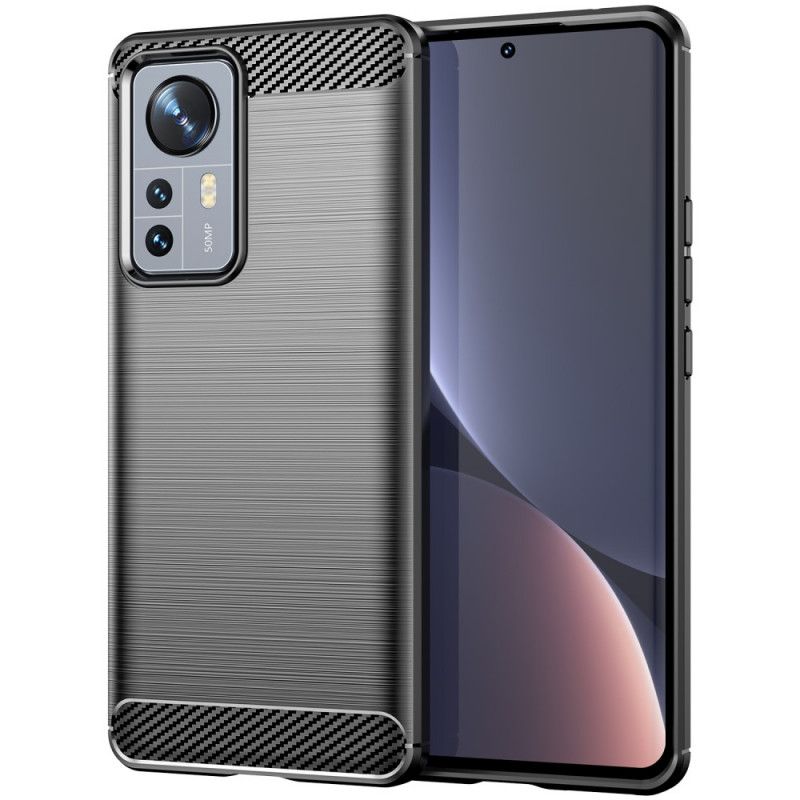 Kryt Xiaomi 12 Pro Kartáčované Uhlíkové Vlákno