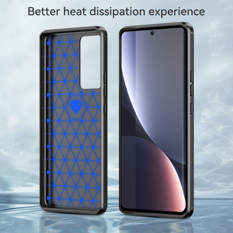 Kryt Xiaomi 12 Pro Kartáčované Uhlíkové Vlákno