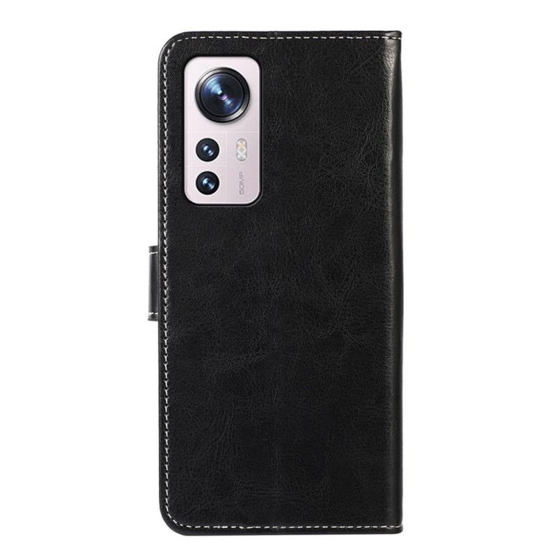 Peňaženkový Kryt Xiaomi 12 Pro Couture Leather Effect