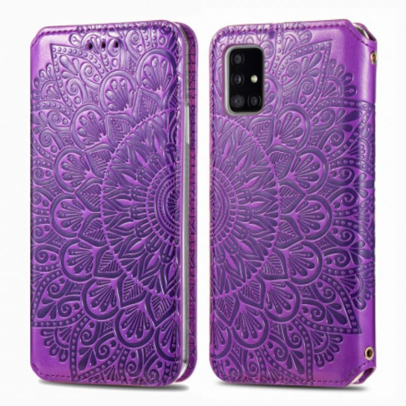 Flipové Puzdro Samsung Galaxy A51 Kožené Puzdro Mandala