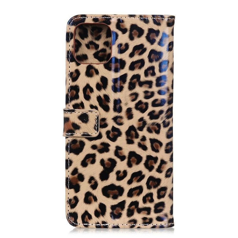 Kožené Puzdro Samsung Galaxy A51 Leopard