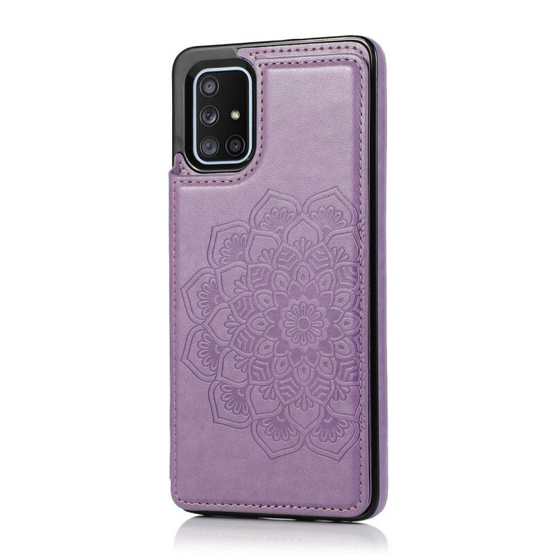 Kryt Samsung Galaxy A51 Držiak Na Tlač Kariet Mandala