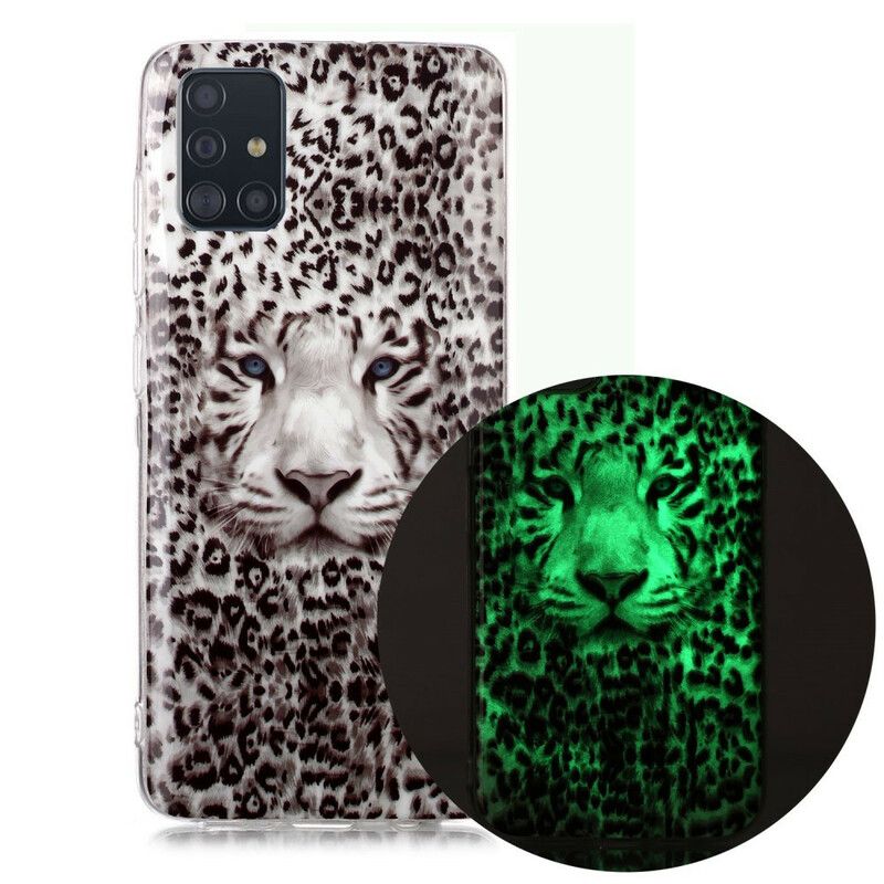 Kryt Samsung Galaxy A51 Leopard Fluorescenčný