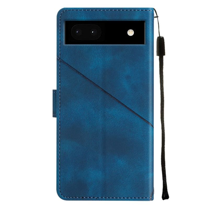 Kožené Puzdro Google Pixel 7A Strappy Štýl 70. Rokov