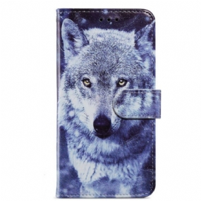 Peňaženkový Kryt Google Pixel 7A Môj Strappy Wolf