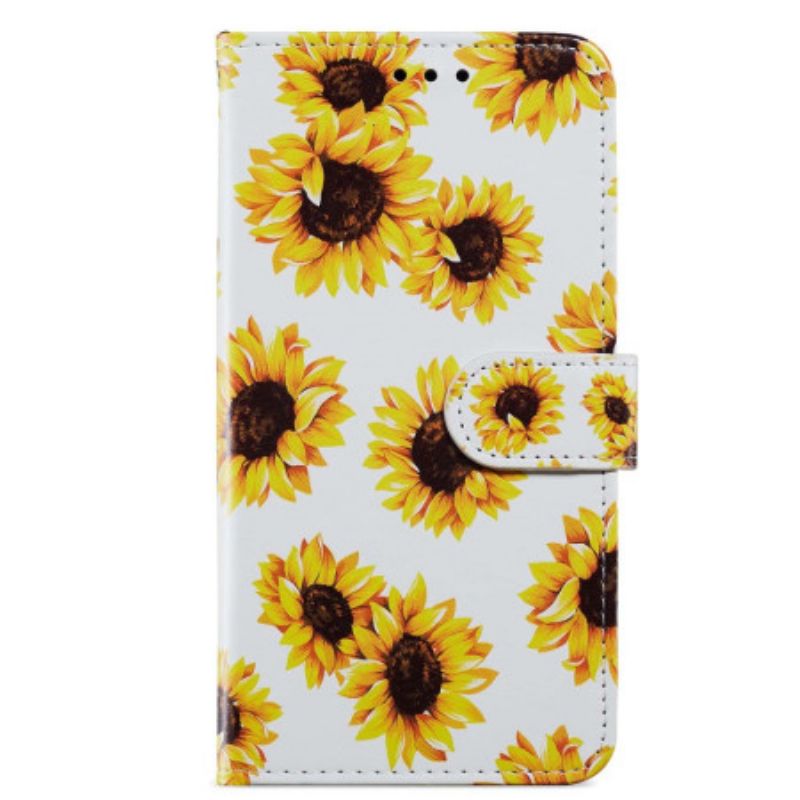 Peňaženkový Kryt Google Pixel 7A Tangá Sunflowers